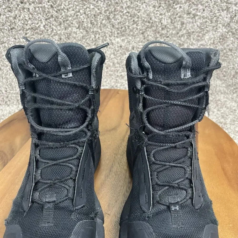 Under Armour Charged Valsetz Men’s Size 6.5 Zip Boots Tactical Black Shoes READ